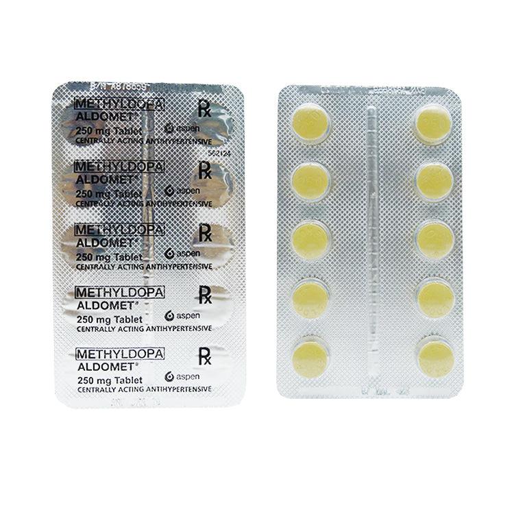 Aldomet (Methyldopa) Tablet (250 mg) Box of 500's 1's