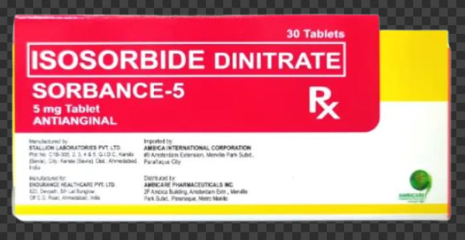 Sorbance ( Isosorbide Dinitrate 5 mg )