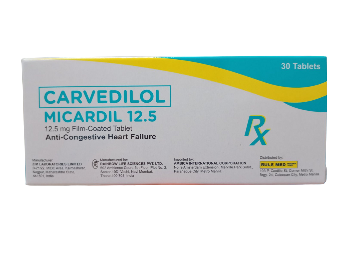 MICARDIL 12.5 (Carvedilol)