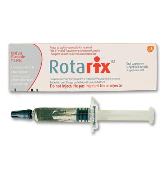 Rotarix (Live Attenuated Rotavirus) (10x10^6 CCID50/1.5mL) Suspension for Oral Administration in 1.5mL Glass Syringe 1's