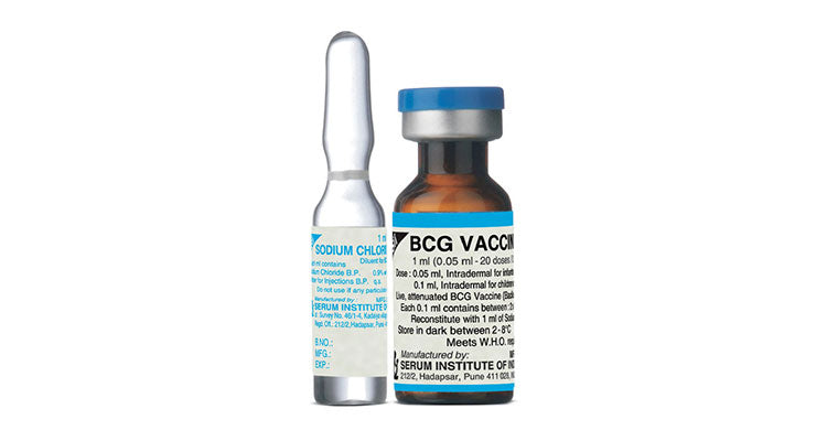 BCG (Live Attenuated BCG) SII (Freeze Dried) Suspension for SC injection in 1mL Amber Glass Vial 1's