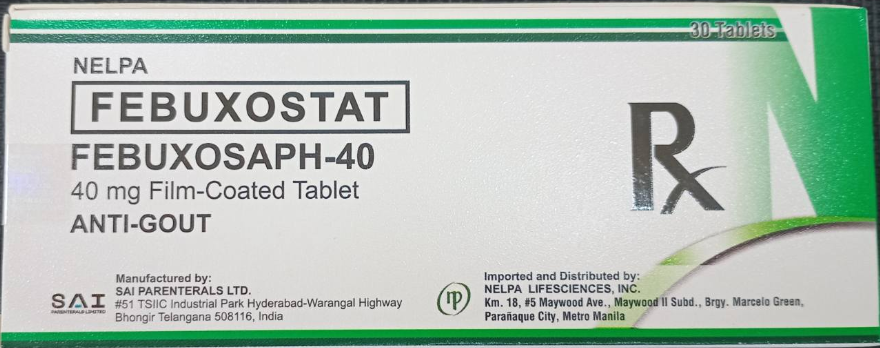 Febuxosaph ( Febuxostat 40 mg )