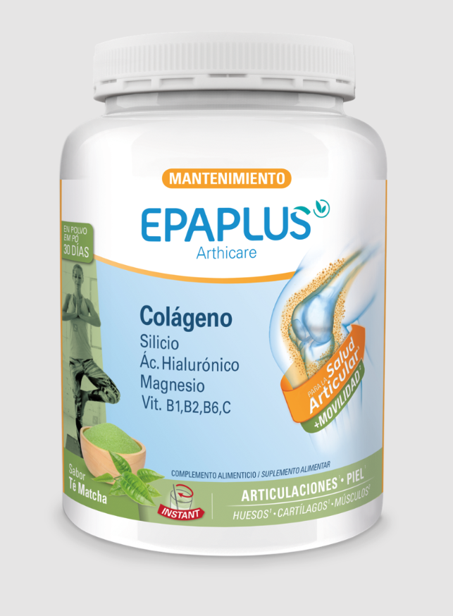 Epaplus Arthicare Maintenance (Collagen, HA, Magnesium, Silicon, Vitamin B & C) Matcha Tea Flavor Powder of 326g White Plastic Jar 1's