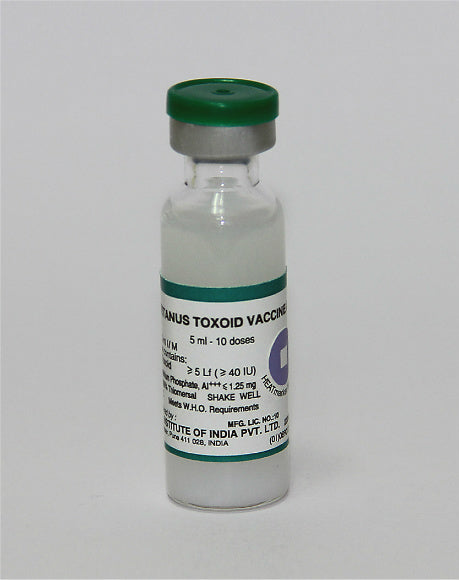 SII Absorbed Tetanus Toxoid Solution for IM Injection of ≥ 5 Lf (≥ 40 IU) in 5 mL Clear Glass Vial 1's