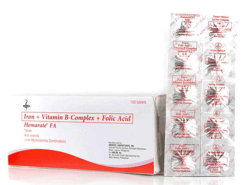 Hemarate FA (Iron + Vitamin B Complex + Folic Acid) THOG Pharmacy Co