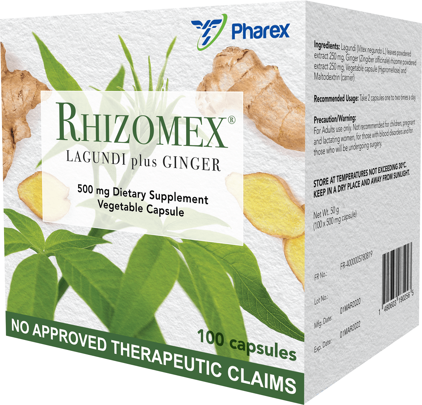 Rhizomex (Lagundi + Ginger)