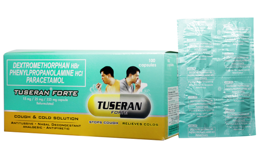 Tuseran Forte (Dextromethorphan HBr+Phenylpropanolamine HCl+Paracetamol)