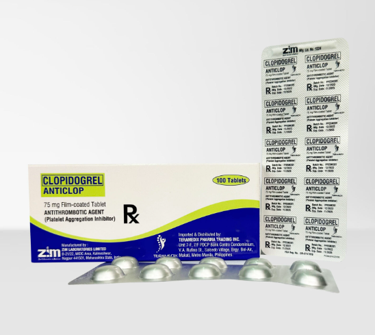 Anticlop Clopidogrel 75mg Tablet