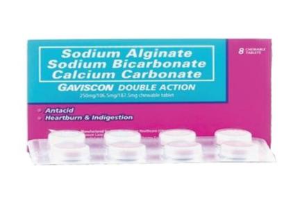 Gaviscon Double Action (Sodium Alginate Sodium Bicarbonate Calcium Carbonate)