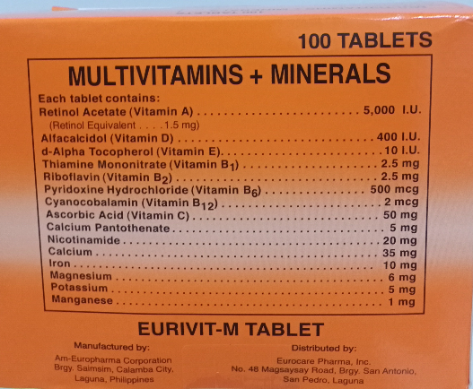 Eurivit (Multivitamins + Minerals)