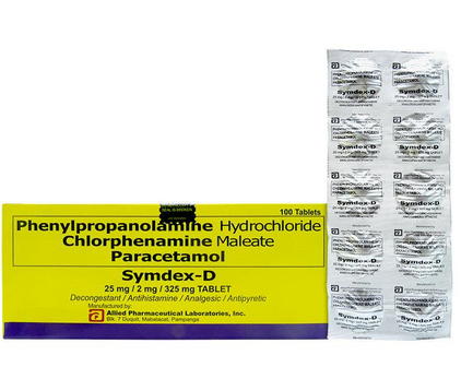 Symdex - D (Phenylpropanolamine + Chlorpheniramine + Paracetamol)