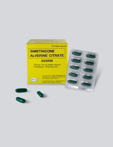 Avarin (Simethicone + Alverine Citrate) – THOG Pharmacy Co