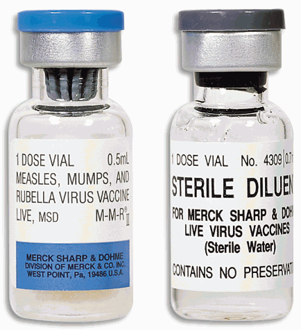 MMR II (Live Attenuated Measles, Mumps and Rubella Virus) (1000+12500+1000 CCID50) Suspension for IM Injection in 0.5mL Glass Vial 1's