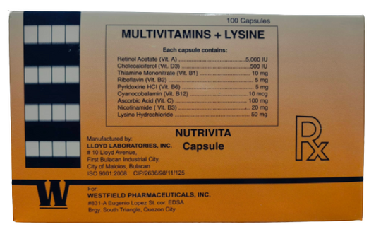 Nutrivita ( Multivitamins + Lysine )