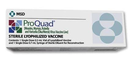 ProQuad (Live Attenuated Measles, Mumps, Rubella, Varicella Virus)