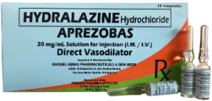 APREZOBAS (Hydralazine Hydrochloride)