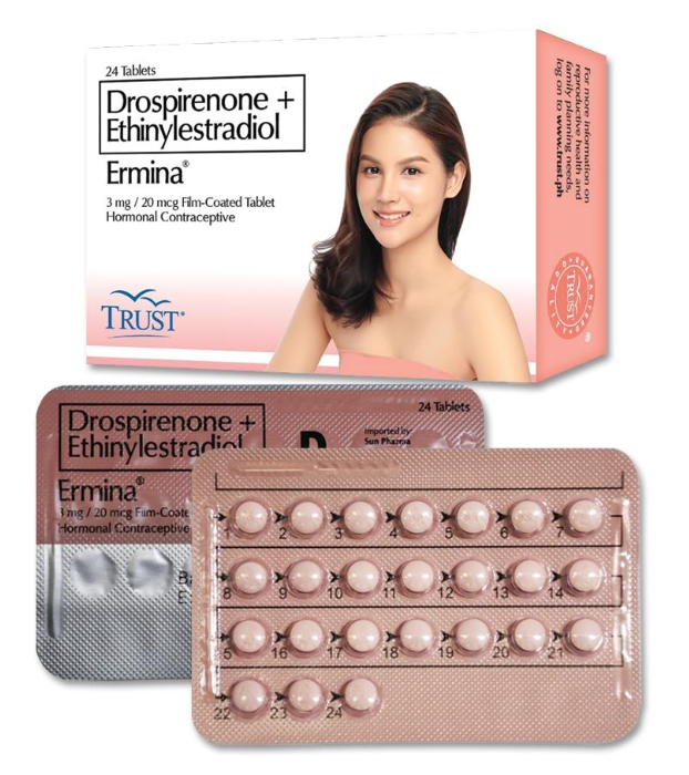 ERMINA (Drospirenone + Ethinylestradiol )
