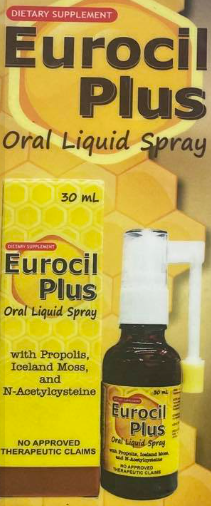 Eurocil Plus (Hydroglycerin Propolis+Iceland Moss+Acetylcysteine)