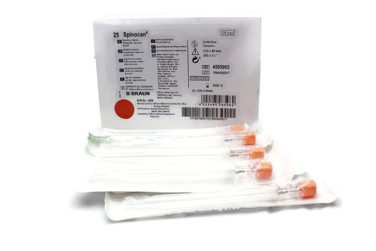 Spinocan (Spinal Needle) 23 G x 88mm in Peel Pack in Box of 25's