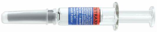 Tetraxim (Tetanus+Diptheria+Pertusis Toxoid+Polio) (40+30IU+25+40DU) Suspension for IM Injection in 0.5mL Glass Syringe 1's