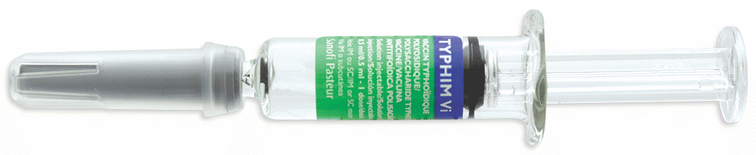 Typhim Vi (Salmonella Typhi Purified Vi-Capsular Polysaccharide) (25mcg/0.5mL) Suspension for IM Injection in 0.5mL Glass Syringe 1's
