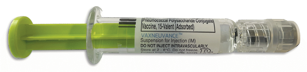 Vaxneuvance (Pneumococcal 15-valent Conjugate Vaccine) (32mcg/0.5mL) Suspension for IM Injection in 0.5mL Glass Syringe 1's