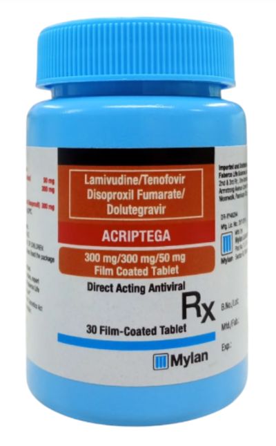Acriptega (Lamivudine + Tenofovir Disoproxil Fumarate + Dolutegravir)