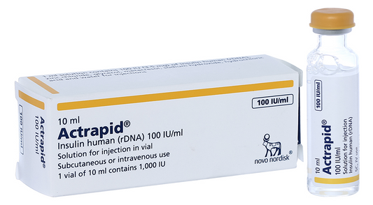 Actrapid (Human Regular Insulin, RDNA 100IU / mL)