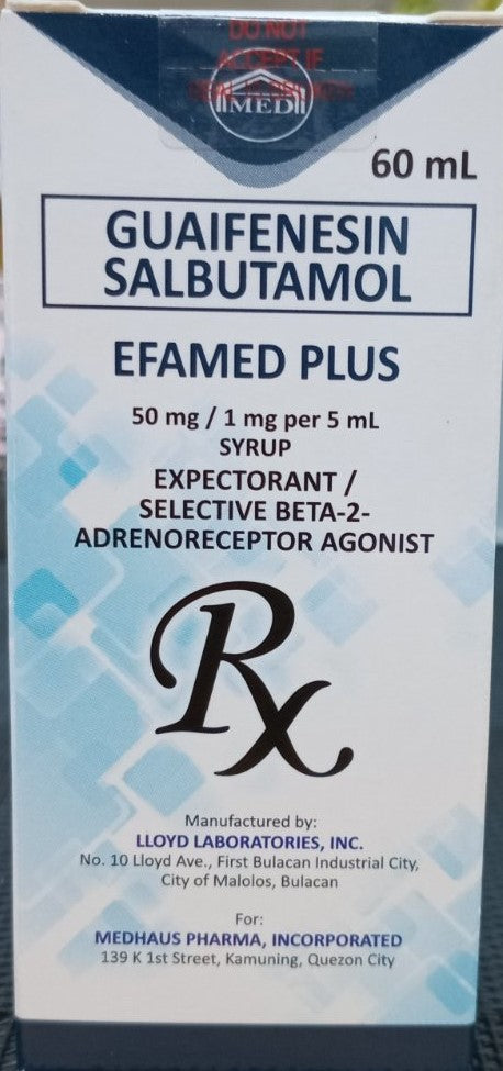 Efamed Plus (Salbutamol Sulfate + Guaifenesin)