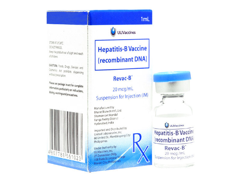 Revac B+ (Absorbed Hepatitis B (rDNA))