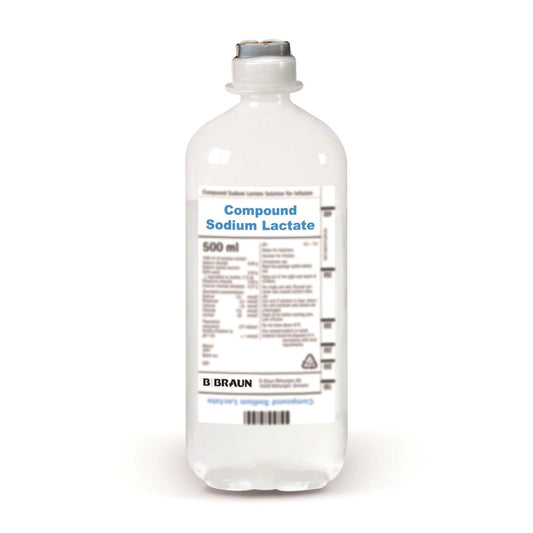 BBraun Lactated Ringer's Solution Solution for IV Infusion of 500 mL Ecoflac® Plastic Bottle in Box of 10's