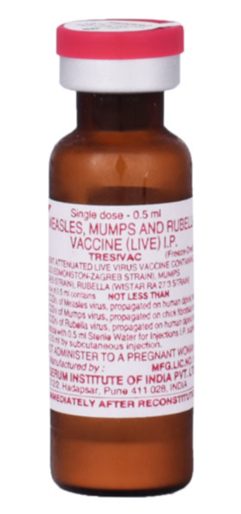 Tresivac (Live Attenuated Measles, Mumps and Rubella Virus)