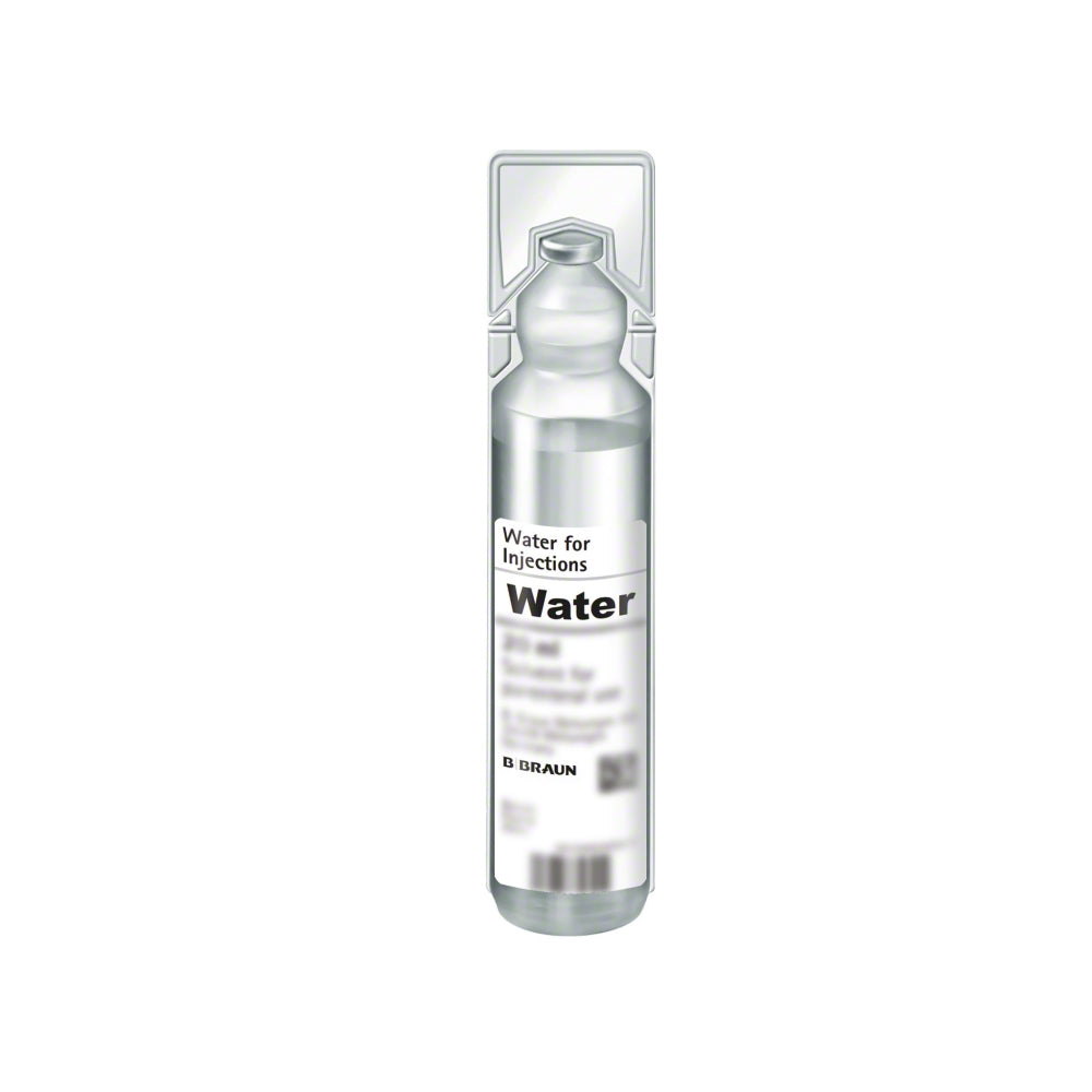 BBraun Water for Injection Solution for IV Infusion of 10 mL Mini-Plasco® Ampoule in Box of 20's