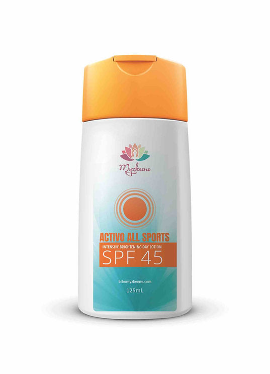 Activo All Sports SPF 45 (Kojic + Bengkoang + Orange Extracts + Papaya Extract) (Lotion Squeeze Bottle 125 ml)