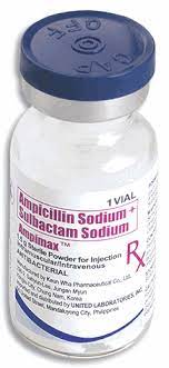 Ampimax (Ampicillin+Sulbactam) Powder, For Solution (1000+500 mg) Vial, Glass Clear Box 1's