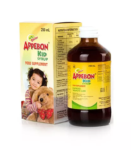 Appebon Kid (Vitamin B Complex+Lysine+Iron) Syrup Bottle 250mL Box 1's