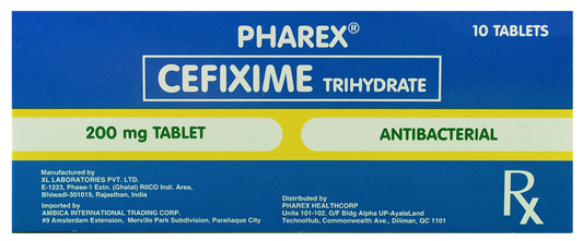 Pharex Cefixime (Cefixime Trihydrate)