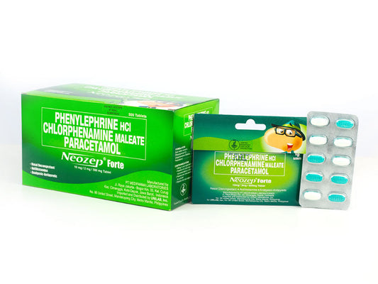 Neozep (Phenylephrine HCl + Chlorphenamine Maleate + Paracetamol)