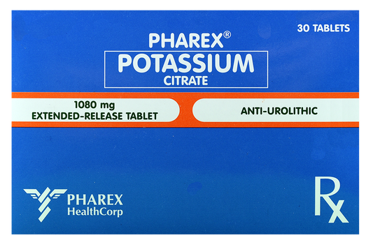Pharex Potassium (Potassium Citrate)
