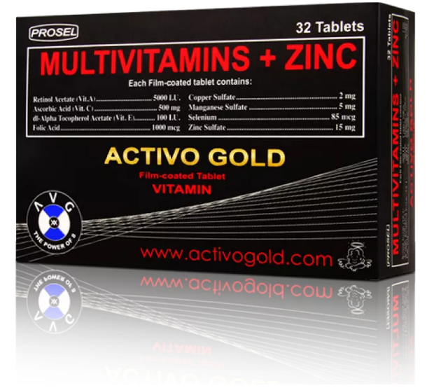 Activo Gold (Multivitamin + Zinc) (Tablet)