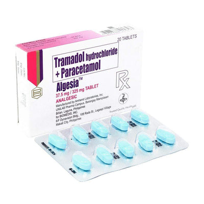 Algesia (Tramadol Hydrochloride+Paracetamol) Tablet (37.5+325 mg) Blister Pack 10's Box 20's