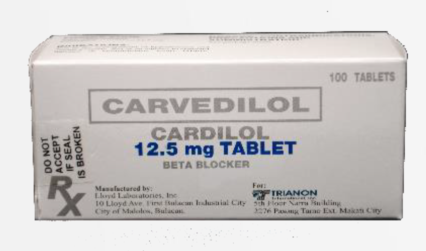 Cardilol (Carvedilol) Tablet (12.5 mg) in Blister Pack of 1's – THOG ...