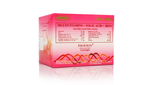 Folium Fe (Multivitamin + Iron) (Tablet)