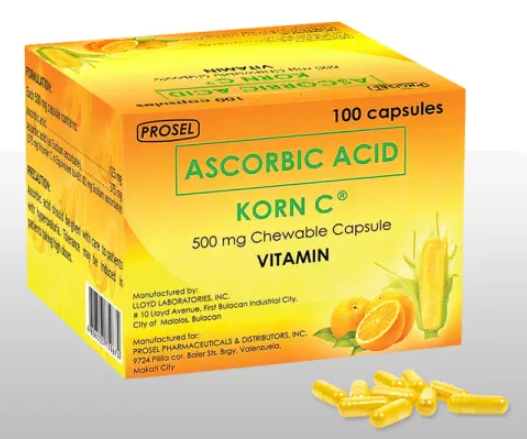 Korn C (Ascorbic + Ascorbate) (Capsule (125 mg + 375 mg))