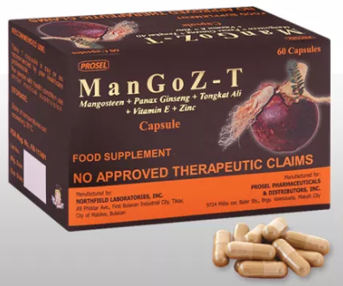 ManGoZ-T (Mangosteen + Ginseng + Zinc + Tongkat Ali) (Capsule)