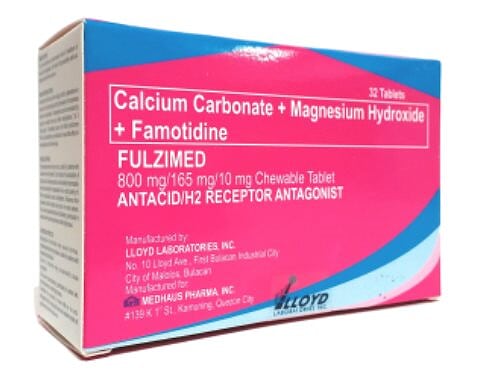 Fulzimed (Calcium Carbonate + Magnesium-OH + Famotidine)