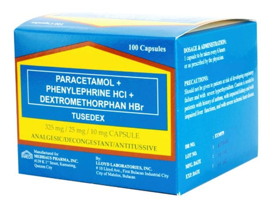 Tusedex (Paracetamol + Phenylephrine + Dextromethorphan)